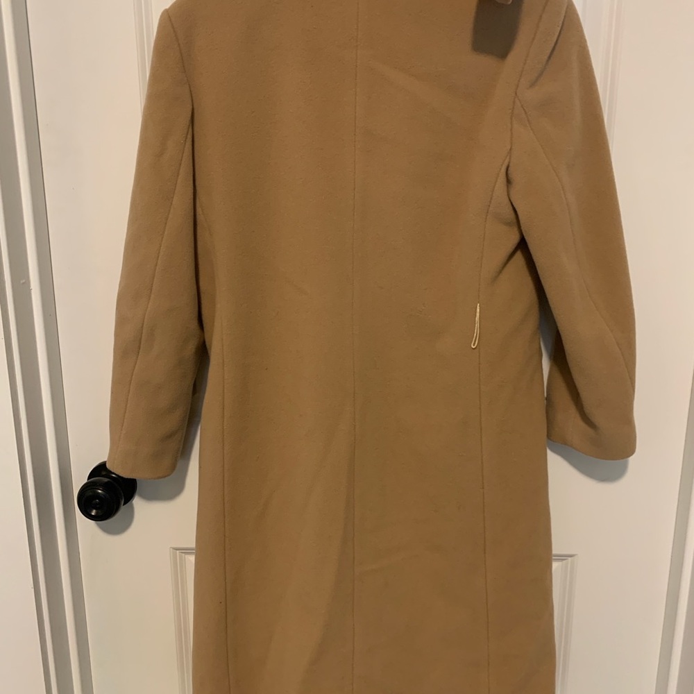 Petite Sophisticate Camel Trench Coat - Picture 3 of 3